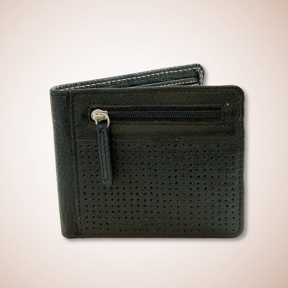 🌼 REDHERRING Black Leather Wallet - UNISEX